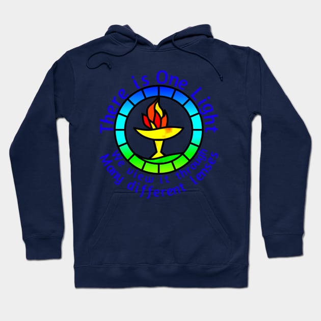 Unitarian-Universalism in a nutshell (Blue Text) Hoodie by IAmUU